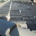 Grey Venetian solar heaters
